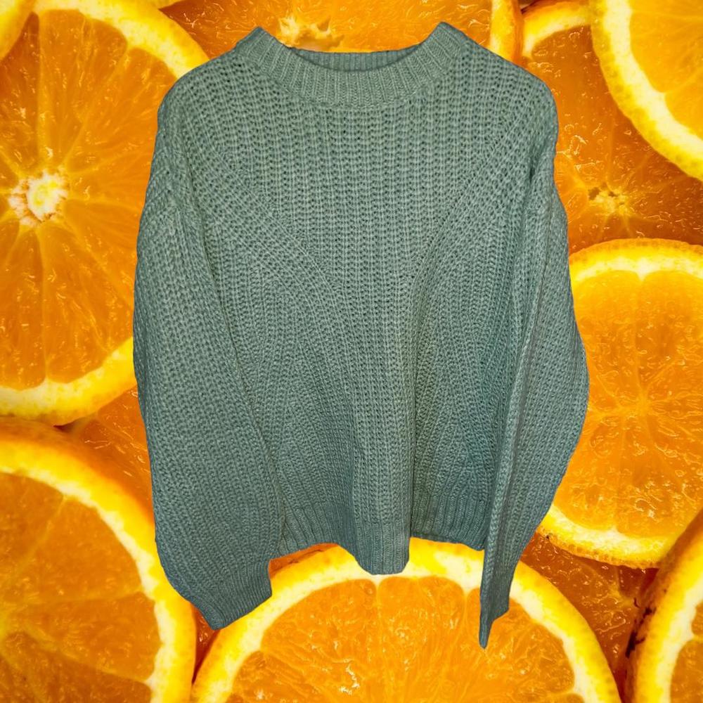 A New Day Green Knit‎ Crew Neck Sweater Size Medium
